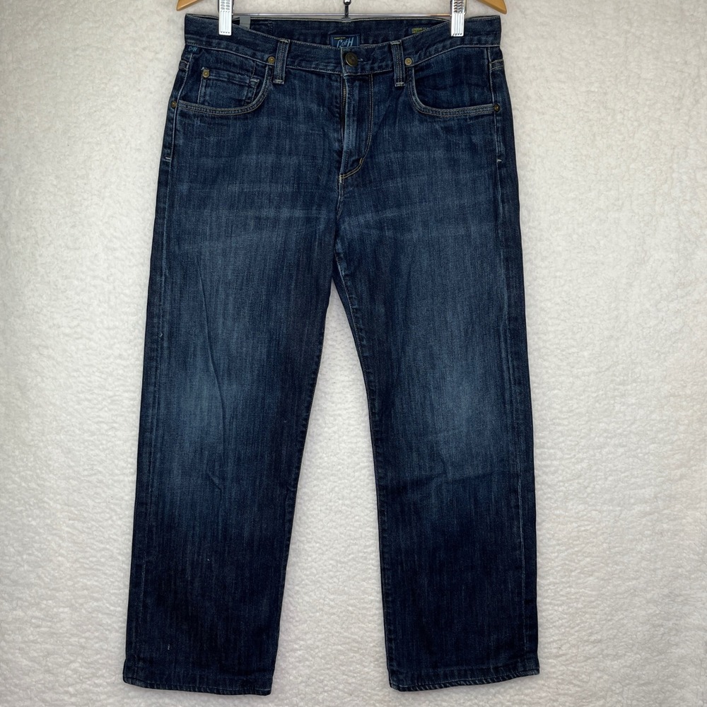 Citizens of Humanity Evans Relaxed Fit Dark Wash Indigo Denim Jeans Mens 33x33
